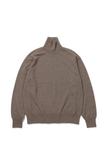 BABY CASHMERE KNIT TURTLE - NATURAL BROWN (A26AT07BC)