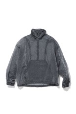 Floral Jacuqard Sheer Anorak - BLACK (MM26FW-JK001)