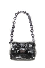 Transparent Sculptural Mini Chain Bag - BLACK (MMFW20-AC095)