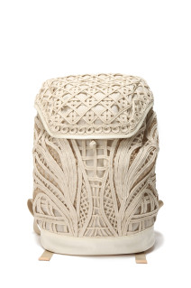 Cording Embroidery Backpack - BEIGE (MMFW20-AC401)