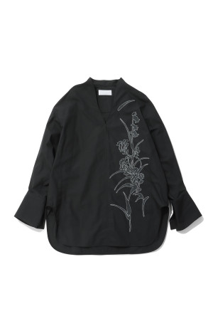 Washi Print Shirt - BLACK (MM26FW-SH024)