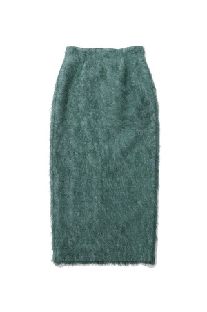 All-Over-Fringe Skirt - GREEN (MM26FW-SK062)