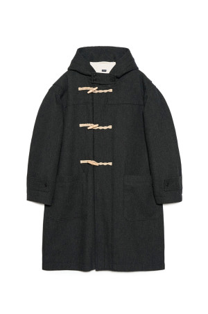WINDSTOPPER Duffle Coat - Black (S26FB051)