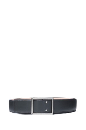 Graphpaper Holeless Leather Classic Belt - GRAY (GU262-90033B)