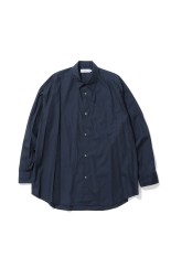 Broad L/S Oversized Regular Collar Shirt - NAVY (GM263-50001B)