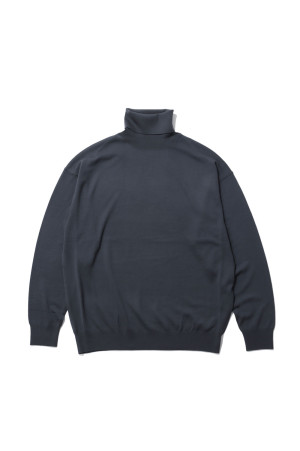 High Gauge L/S Oversized High Neck Knit - GRAY (GU263-80557B)