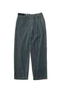 Soft Knit Corduroy Wide Tapered Chef Pants - GRAY (GM263-40112B)