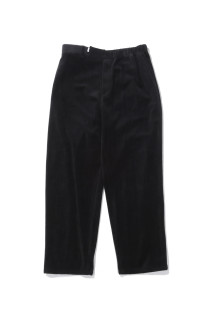 Soft Knit Corduroy Wide Tapered Chef Pants - BLACK (GM263-40112B)