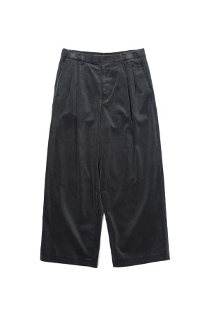 Suvin Corduroy Wide Straight Trousers - GRAY (GU263-40213B)