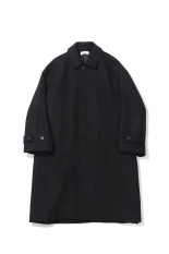 Light Melton Oversized Coat - BLACK (GU263-10420B)