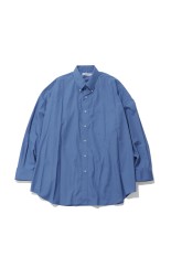Easy Care Poplin L/S Oversized B.D Shirt - BLUE (GM263-50620)