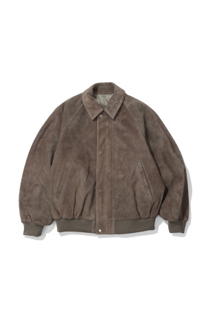 Hairy Suede Raglan Blouson - ASH (GU263-30324)