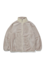 Wool Boa Zip-Up Blouson - BEIGE (GU263-30340)