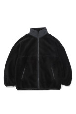 Wool Boa Zip-Up Blouson - BLACK (GU263-30340)