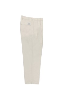 DOUBLE PLEATED CHINO TROUSERS / BEIGE (26SS-WMP-PT12)