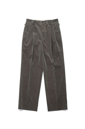 Cotton Corduroy Shoecut Slacks - BROWN (KS26FPT02)
