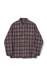 Alpaca Wool 2Pockets Shirt - GREY (KS26FSH11)