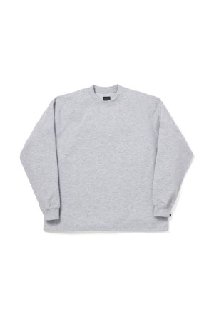TECH DRAWSTRING TEE L/S - HEATHER GRAY (BE-31026W)