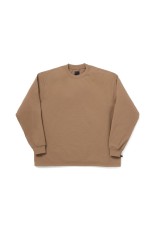 TECH DRAWSTRING TEE L/S - LT.BROWN (BE-31026W)