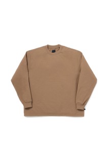 TECH DRAWSTRING TEE L/S - LT.BROWN (BE-31026W)