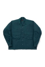 TECH SPORTS OPEN COLLAR SHIRT L/S SOLID - D.GREEN (BE-82026W)