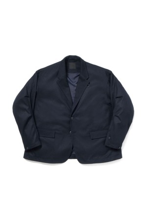 TECH LOOSE 2B JACKET FLANNEL - D.NAVY (BJ-32026W)