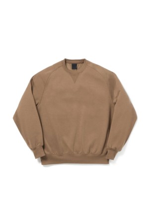 TECH SWEAT CREW FREEDOM SLEEVE - LT.BROWN (BE-51026W)