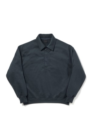 TECH SWEAT SNAP PULLOVER - INK BLACK (BE-53026W)