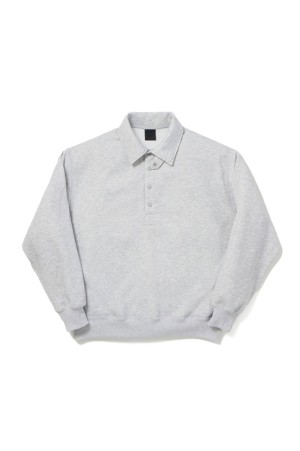 TECH SWEAT SNAP PULLOVER - HEATHER GRAY (BE-53026W)