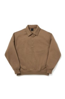 TECH SWEAT SNAP PULLOVER - LT.BROWN (BE-53026W)