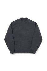 TECH KNIT CREW L/S Brewed Protein(TM) - CHARCOAL (BE-70026W)