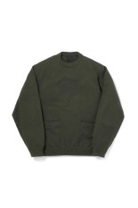 TECH KNIT CREW L/S Brewed Protein(TM) - D.OLIVE (BE-70026W)