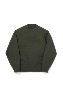 TECH KNIT CREW L/S Brewed Protein(TM) - D.OLIVE (BE-70026W)