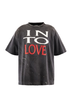 SS T-SHIRT / IN TO LOVE - BLACK (SM-MK1-0000-002)