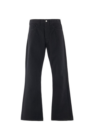 BLK FLARE DENIM PANTS / FLARE - BLACK (SM-MK1-0000-071)