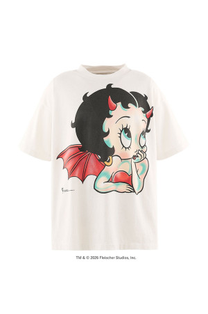 BTY_SS T-SHIRT / DEVIL - WHITE (SM-MK1-0000-C12)
