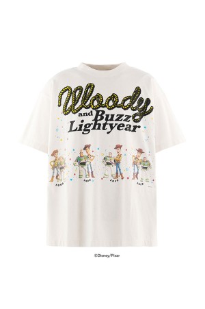 PIXAR_SS T-SHIRT / Woody&Buzz - WHITE (SM-MK1-0000-C93)