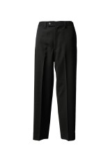Tricker Twill One-tuck Tapered Slacks - BLACK (11261461601)