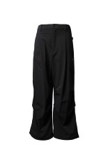 [PERTEX] One-tuck Prime-Wide Relaxing Pants - BLACK (11261461202)
