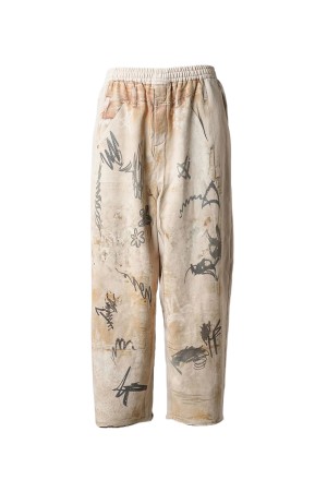 Trompe l'oeil Prime-wide Sweatpants - IVORY (11261461701)