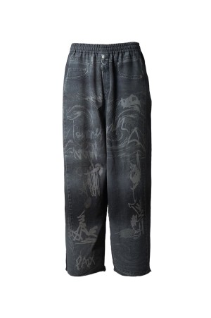 Trompe l'oeil Prime-wide Sweatpants - BLACK (11261461701)