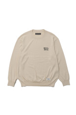 COTTON KNIT CREW NECK SWEATER ( TYPE-2 ) - IVORY (26FWE-WMK-KN02)
