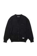 COTTON KNIT CARDIGAN ( TYPE-2 ) - BLACK (26FWE-WMK-KN04)