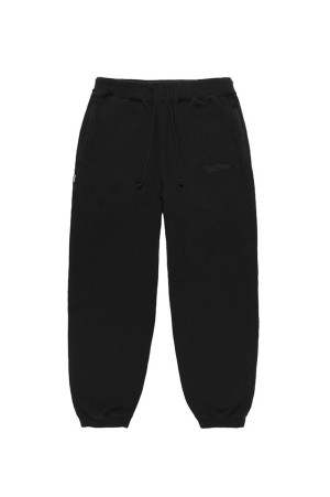 WASHED MIDDLE WEIGHT SWEAT PANTS - BLACK (26FWE-WMC-SP01)