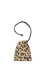 LEOPARD SHOULDER POUCH - BEIGE (26FWE-WMA-BG02)