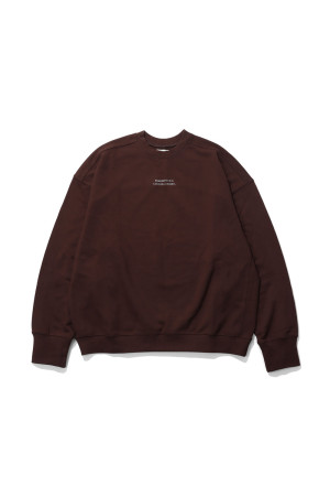 Embroidery Over Sweat - BROWN (62620609)