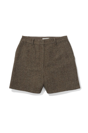 Herringbone Short Pants - BEIGE (62620718)