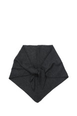 Knit Triangle Scarf - CHARCOAL GRAY (62621013)