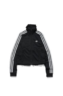 PLEATED FIREBIRD TRACK TOP - BLACK (LG4308)