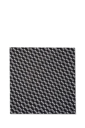 3 LETTER OE PATTERNED BANDANA - BLACK (BEPSS26AC51)